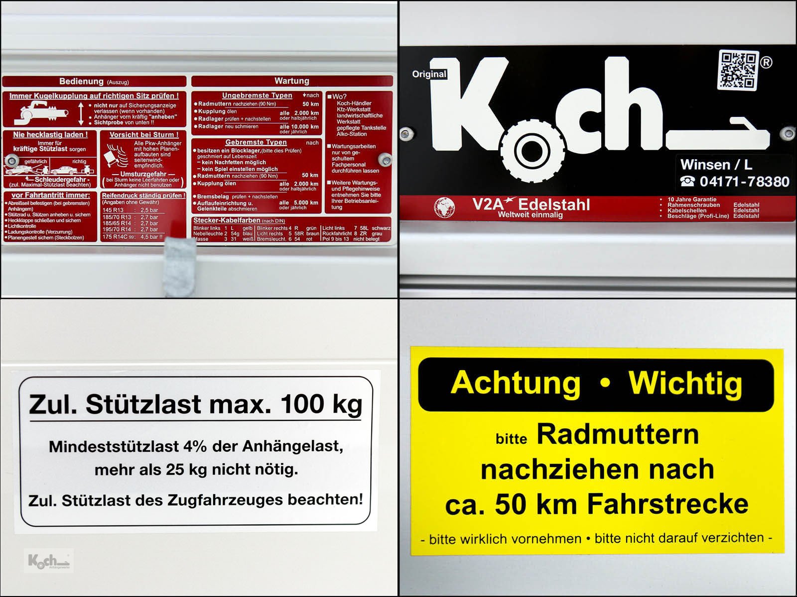 Anhänger a típus Sonstige Koch-Anhänger 125x250cm 1300kg|Typ 4.13|Angebot|Koch (Pkw413Ko), Neumaschine ekkor: Winsen (Luhe) (Kép 18)